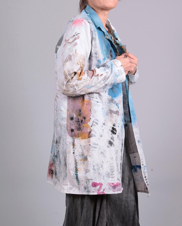 'if good mood could be painted' lightweight summer jacket