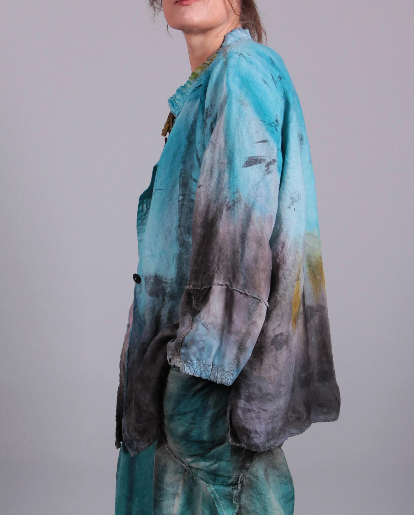 Art-to-Wear by Tatiana Palnitska - 'piece of tranquility' hand-painted ...