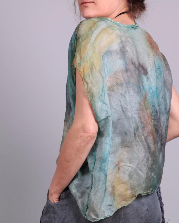 'watercolor skin' weightless fly-away top