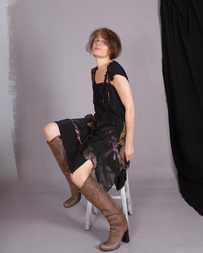 'a secret garden' layered silk floral dress/tunic