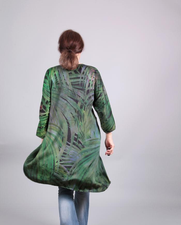 'tropics to go, and go...' silk tunic/dress