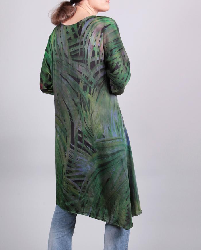 'tropics to go, and go...' silk tunic/dress