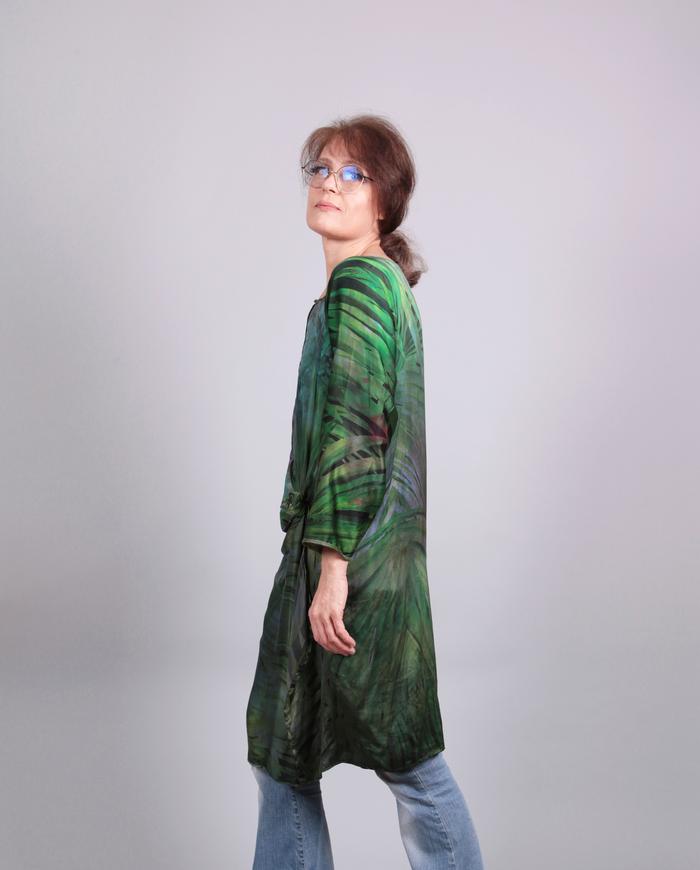 'tropics to go, and go...' silk tunic/dress