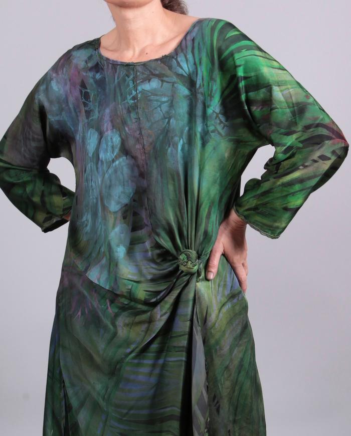 'tropics to go, and go...' silk tunic/dress