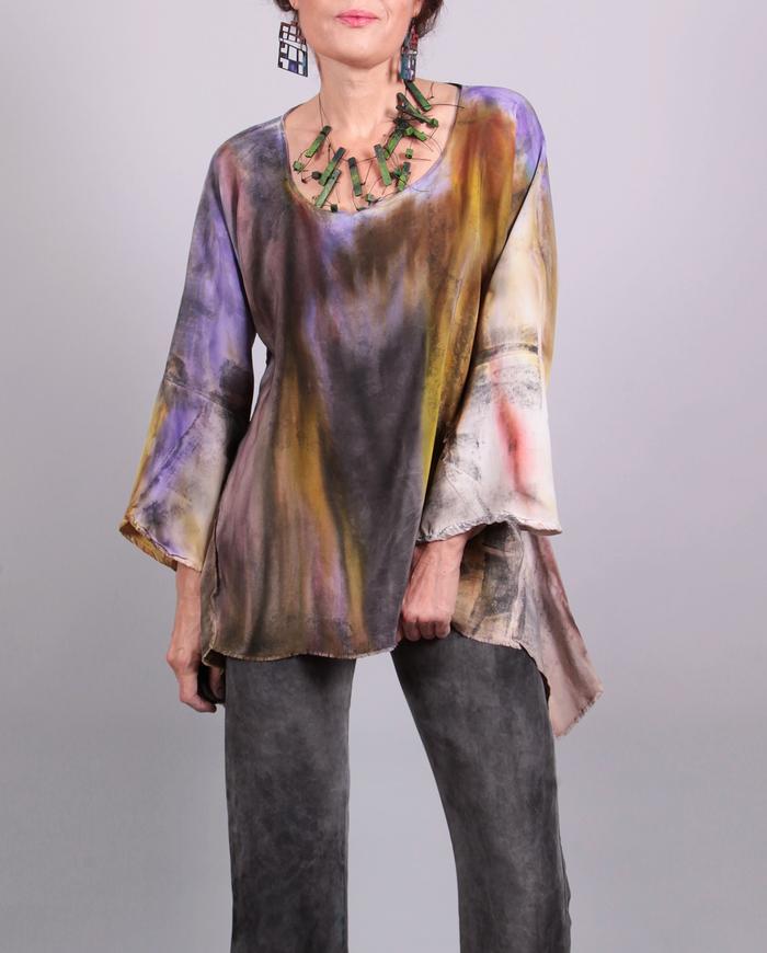 'light up the day' silk crepe top