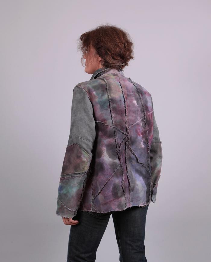 'pieces of a puzzle' cotton canvas jacket