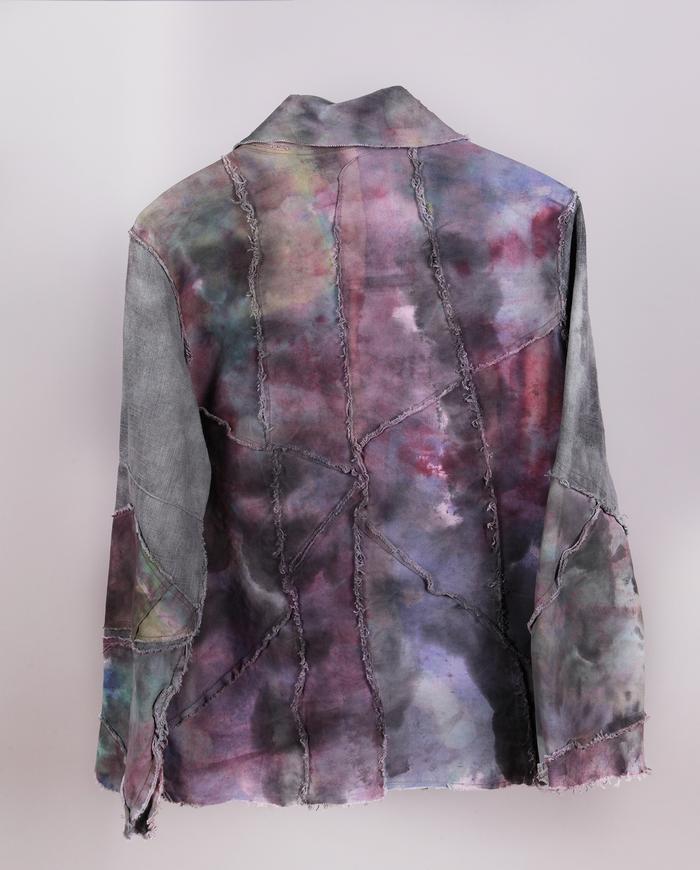 'pieces of a puzzle' cotton canvas jacket