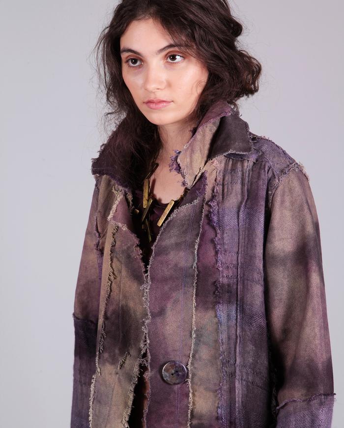 'tale of purple and mauve' textured art jacket