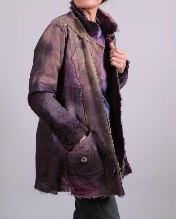 'tale of purple and mauve' textured art jacket