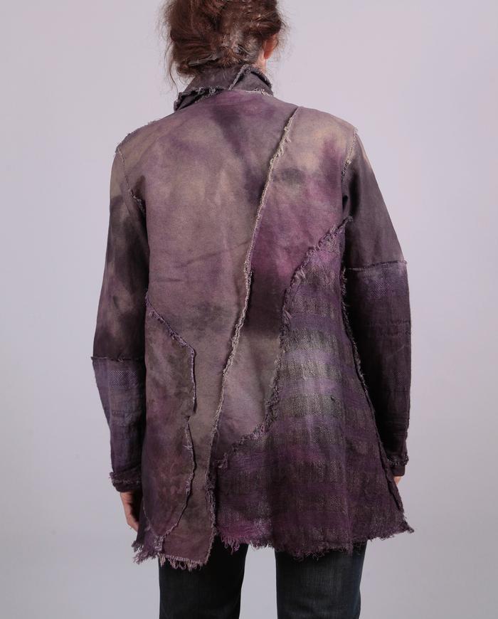 'tale of purple and mauve' textured art jacket