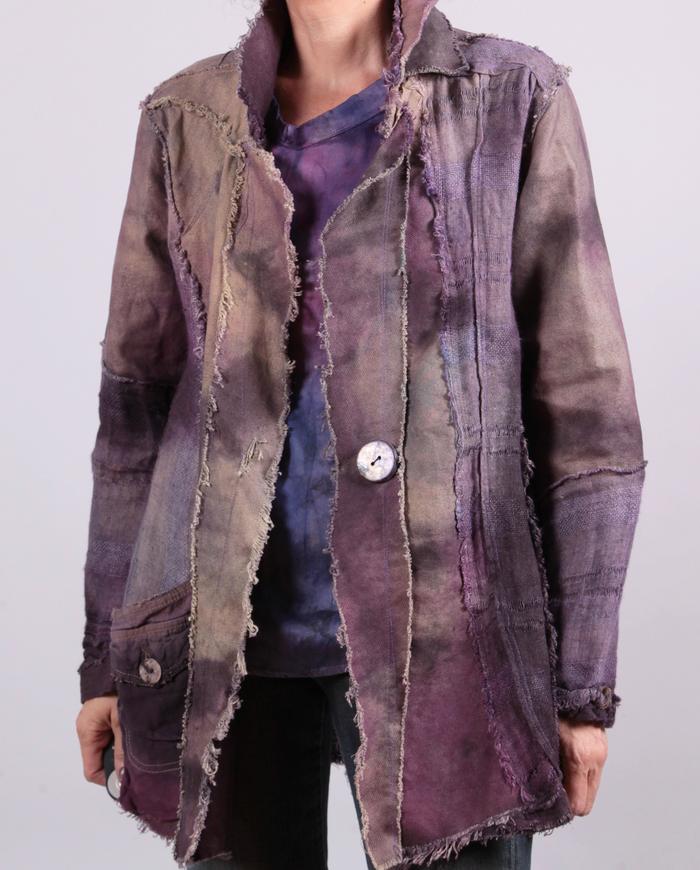 'tale of purple and mauve' textured art jacket