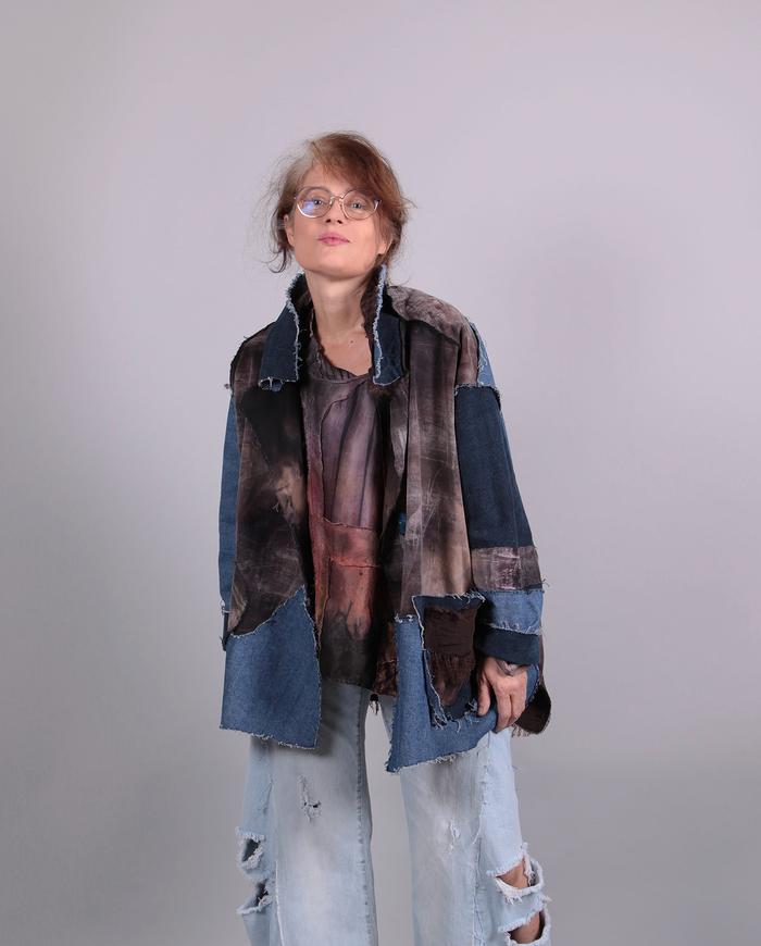 'best of all worlds' mostly denim oversized jacket