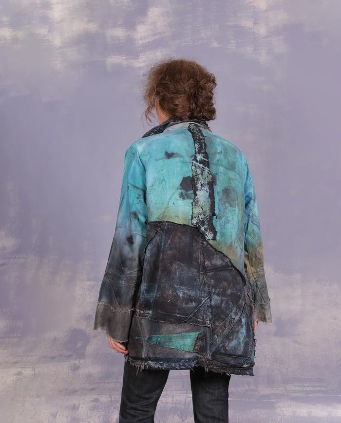 'only in vivid dreams' detailed oversized wearable art jacket