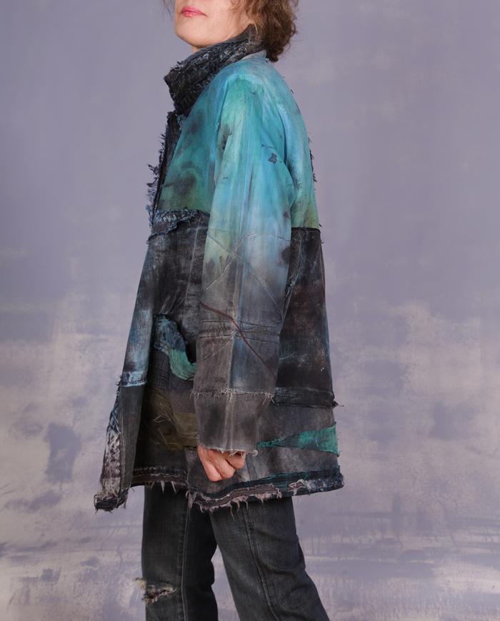 'only in vivid dreams' detailed oversized wearable art jacket