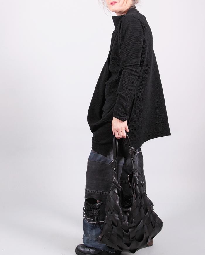 'almost a coat' asymmetrical winter tunic