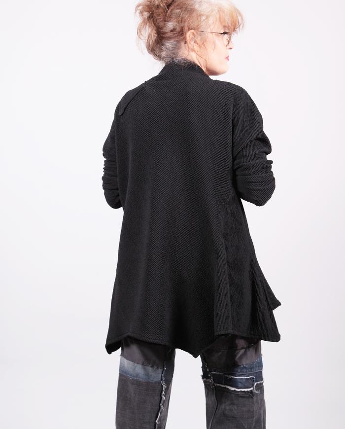 'almost a coat' asymmetrical winter tunic