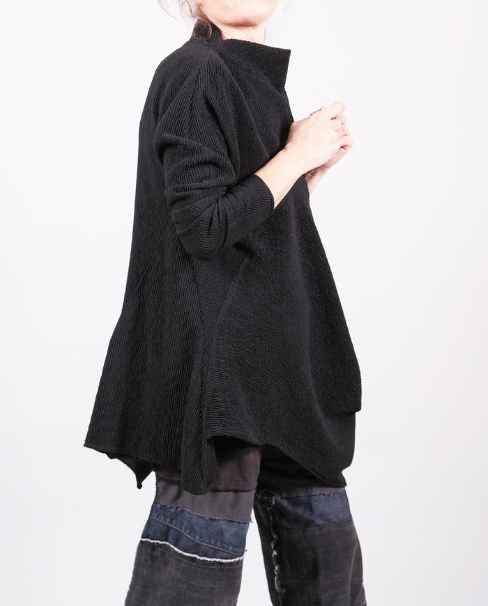 'almost a coat' asymmetrical winter tunic