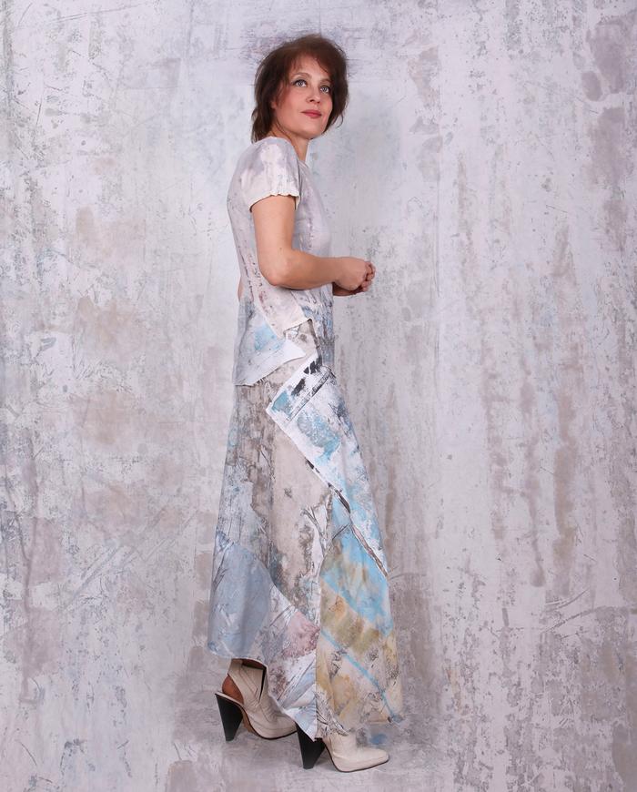 dreamy pastels a-line maxi skirt