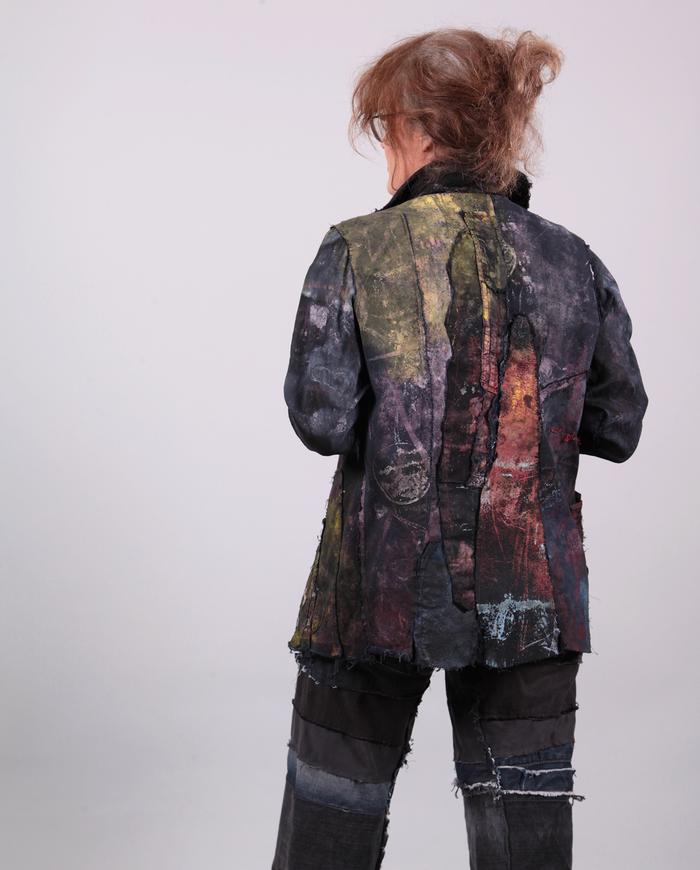 COMING UP - 'color play' hand-painted jacket