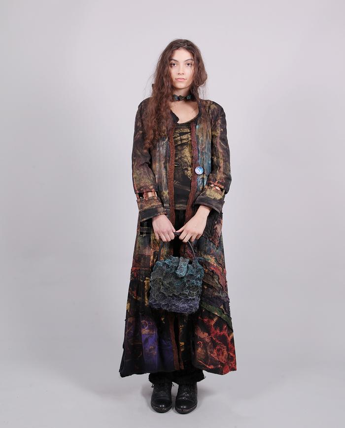 'perfect entrance' floor length award-winning duster/coat