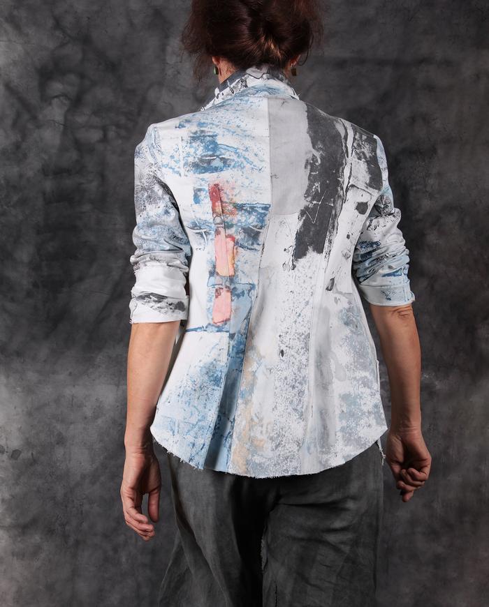 tailored fit hand-painted jacket