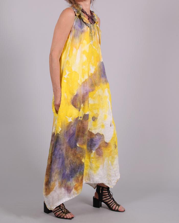 'like flowers in the sun' damask linen summer dress