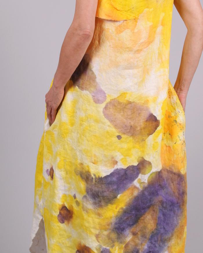 'like flowers in the sun' damask linen summer dress