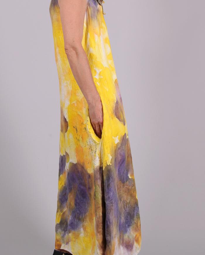 'like flowers in the sun' damask linen summer dress