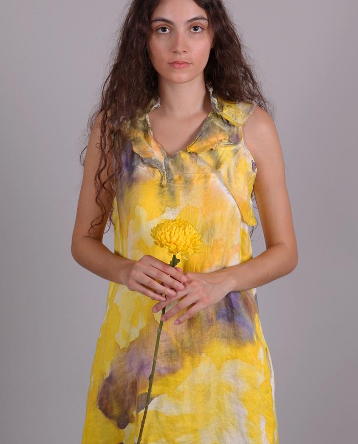 'like flowers in the sun' damask linen summer dress