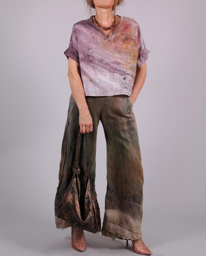 'through the galaxy' loose-fitting lightweight top