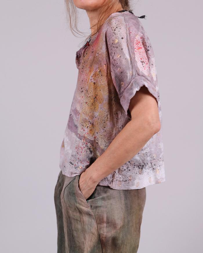 'through the galaxy' loose-fitting lightweight top