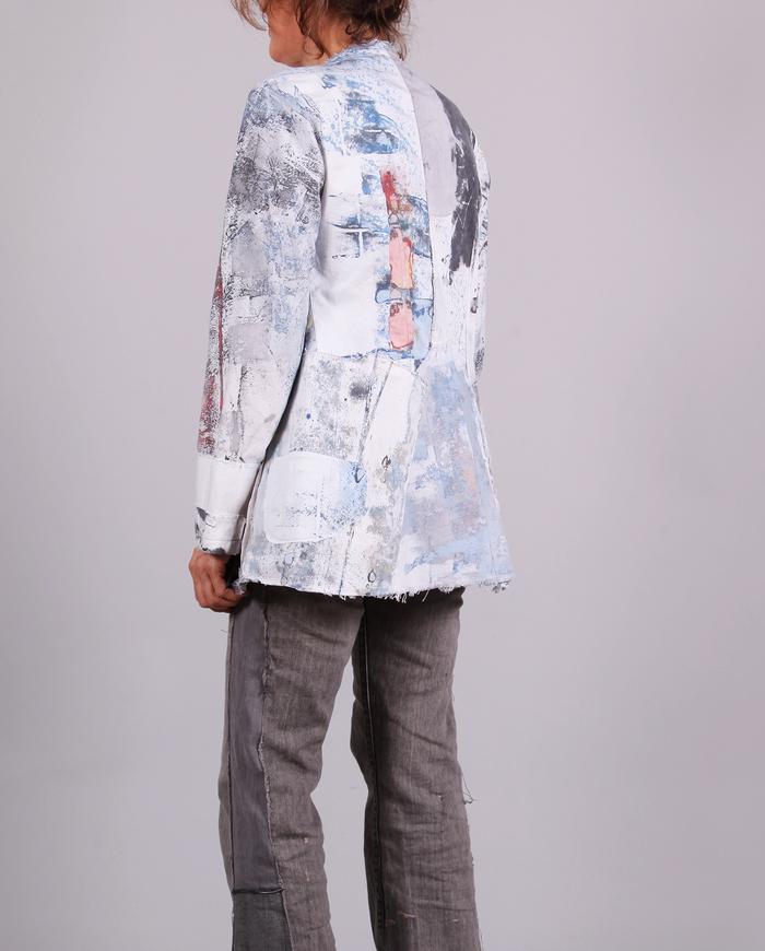 'modern day-time story' detailed fitted jacket