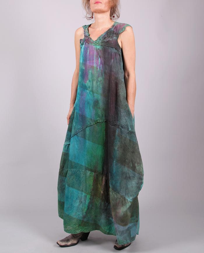 'brought by summer breeze' silk maxi dress