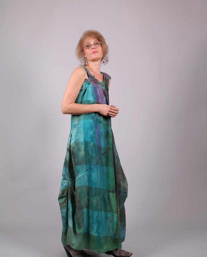 'brought by summer breeze' silk maxi dress