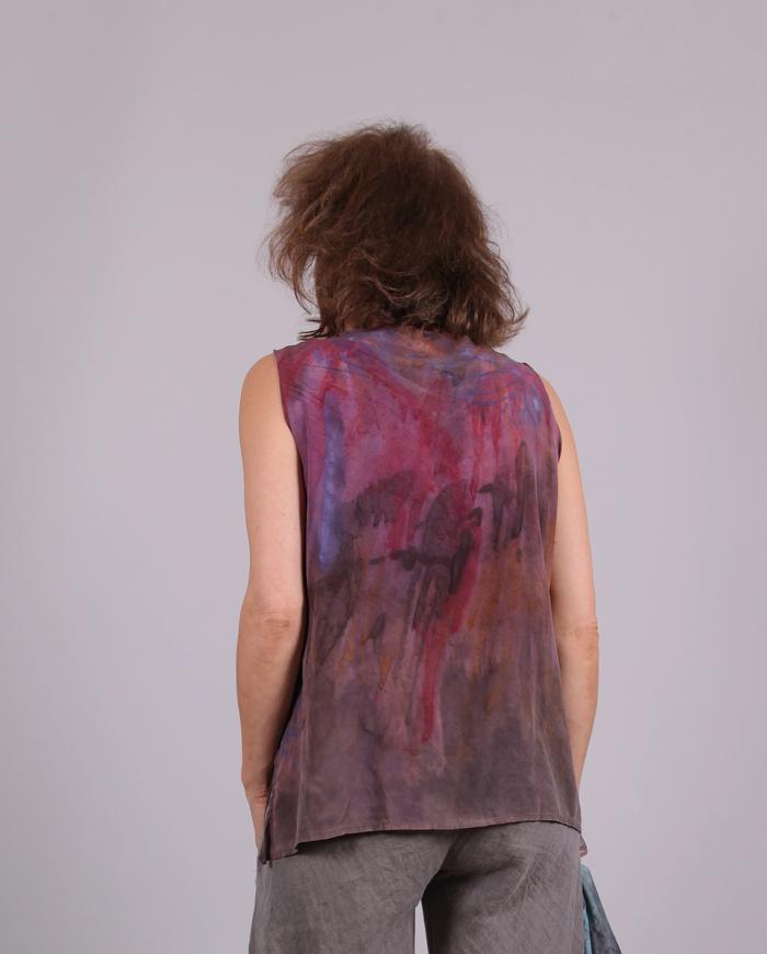 'up the down stairs' deep colors tank top 