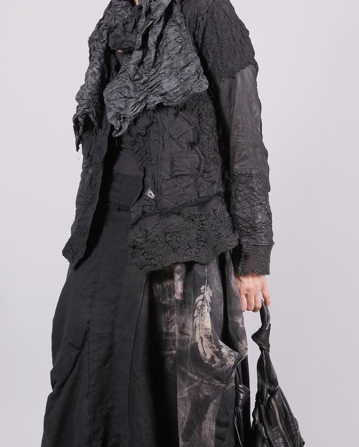 'landscape of the night' highly detailed textured jacket