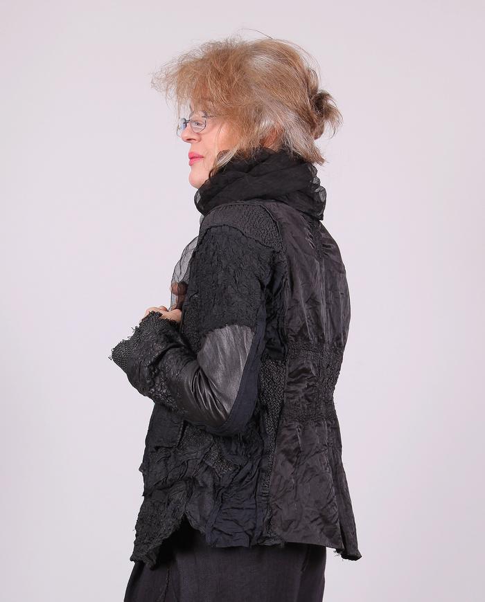 'landscape of the night' highly detailed textured jacket