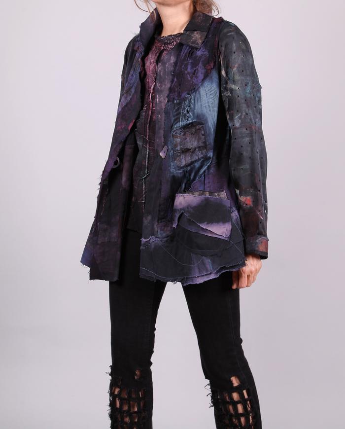 'blue and purple rainbow' detailed art jacket